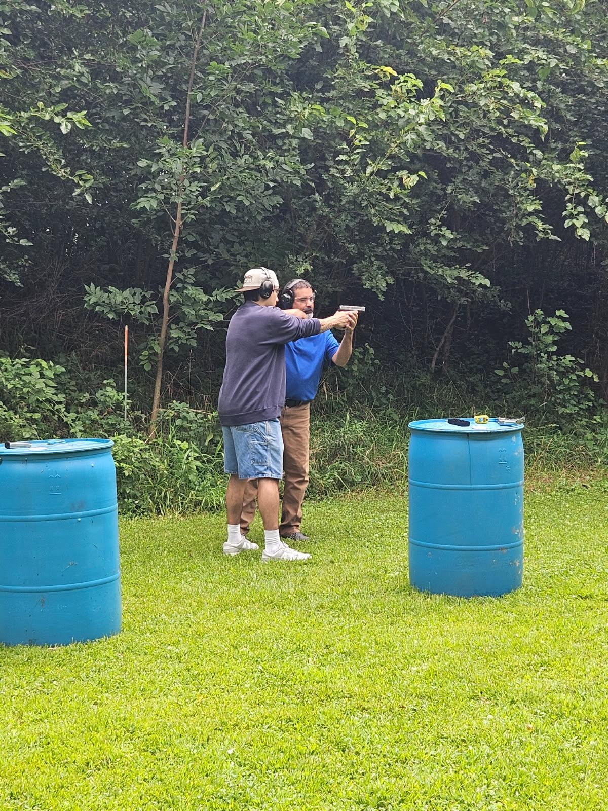 Firearms training at Shakespeare Guns range